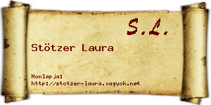 Stötzer Laura névjegykártya